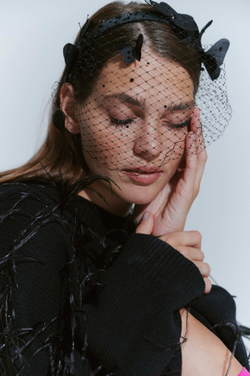 Вуаль с бабочками