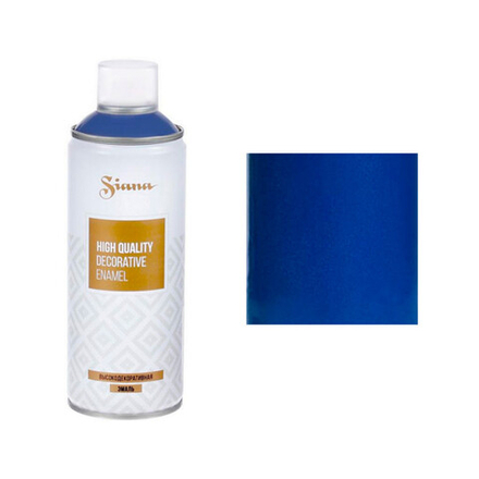 Краска-спрей металлик "Siana high quality" 0,52л (Синий блестящий)