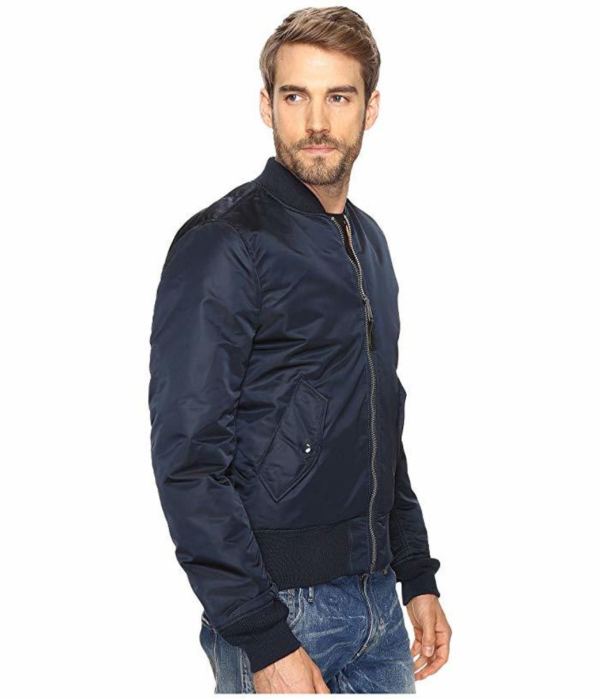Alpha Industries MA 1 Slim Fit European Fit Replica Blue