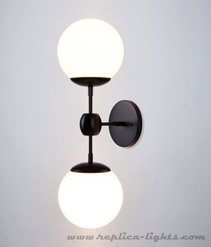 replica wall lamp  Modo  by ROLL and HILL - 2 Globes ( white )