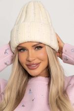 Шапка двухслойная Зимние деньки (айвори) Ш23-4М LT Collection