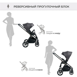 Детская коляска Sweet Baby Elegante 2 в 1 SBL Chrome Black