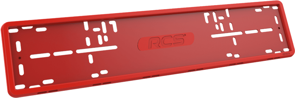 RCS Рамка для госномера автомобиля Красная