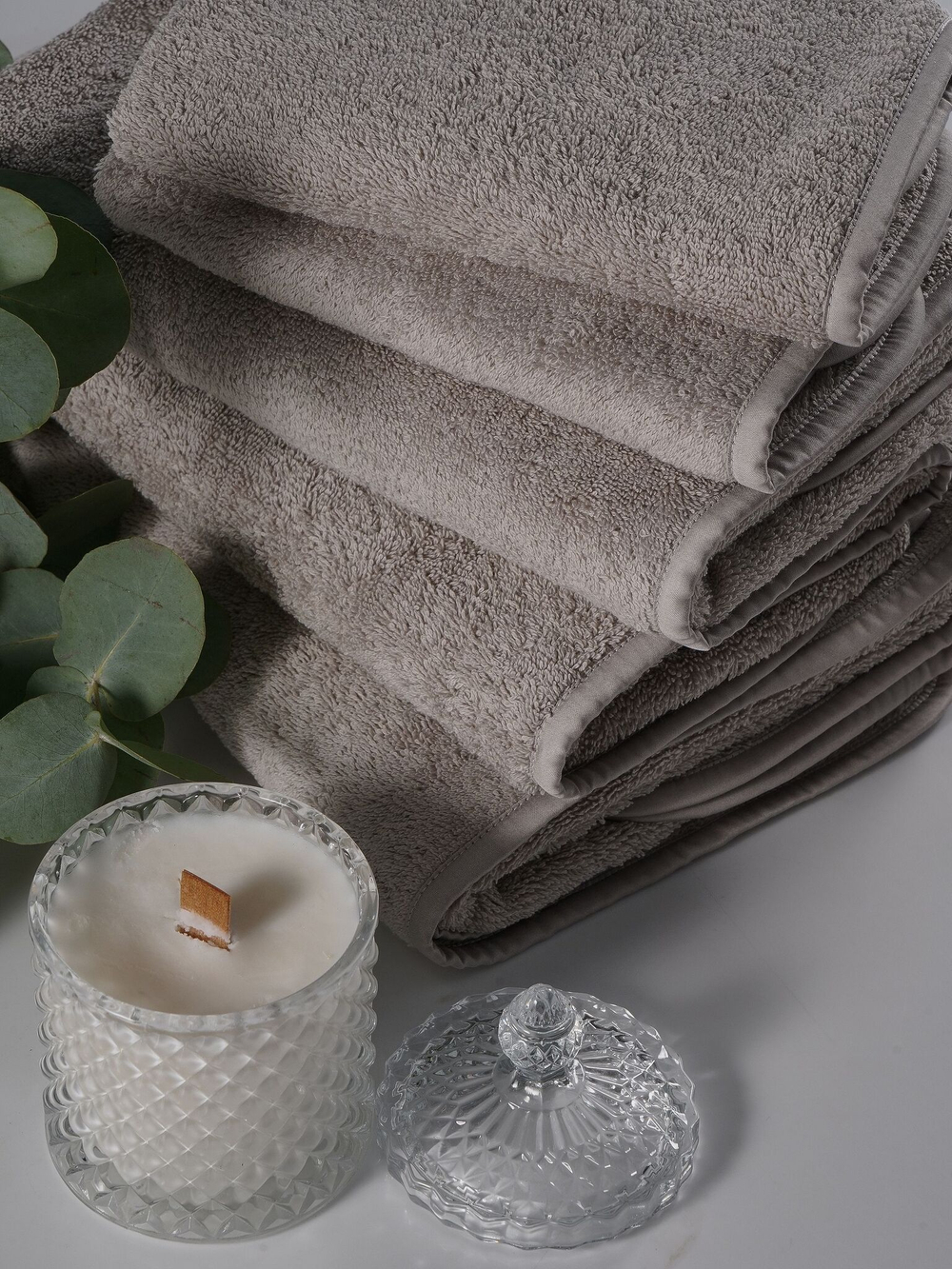 Набор полотенец 5шт Claire Batiste Atelier Ile серо-бежевый