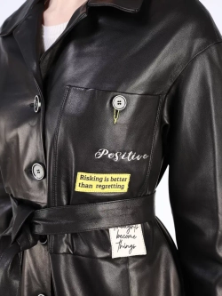 Кожаная куртка демисезонная рубашка