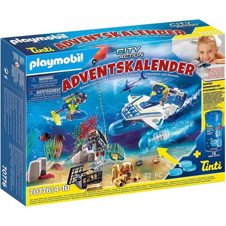 Playmobil - Адвент-календарь Дайвинг, полицейская миссия 70776