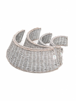 Корзина под елку Кантри Стайл 85*70*28 см., светлое дерево, разборная, ЕлкиТорг (85-231)