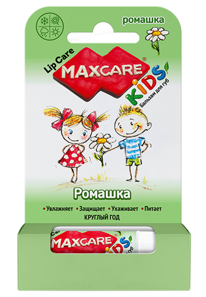 ГАЛАНТ  Бальзам для губ детский MAXCARE KIDS Ромашка 4,7 г (140 шт)