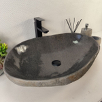 Раковина из речного камня RS-65393 65*46*15 0863