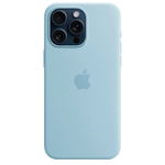 Силиконовый чехол с поддержкой MagSafe Apple Silicone Case для iPhone 15 Pro Max, Light Blue (Светло-голубой)