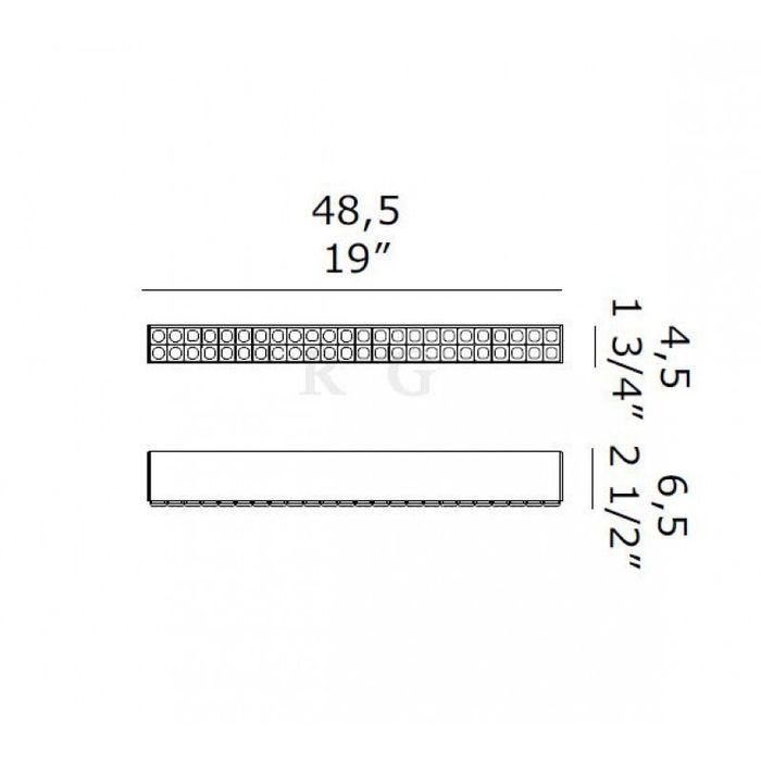 Настенно-потолочный светильник De Majo ROMA A/P 4,5-48,5