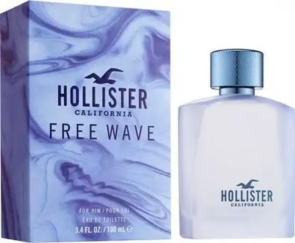 Уникальная мужская туалетная вода Hollister Free Wave EDT 100 мл с нотами имбиря и кедра.