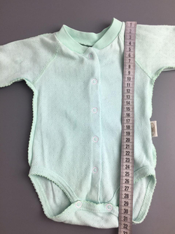 Боди голубое на 0-3 месяца