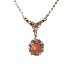 "Гало" колье в золотом покрытии из коллекции "Aura-X" от Jenavi  с замком карабин