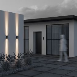 Уличный настенный светодиодный светильник Maytoni   O570WL-L20B3K