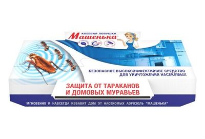 Клеевая ловушка МАШЕНЬКА от тараканов и муравьев 25 гр.