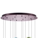 796329 Люстра CARAMELLO LED 12х6W 1400LM КОФЕЙНЫЙ/МУЛЬТИКОЛОР 3000K