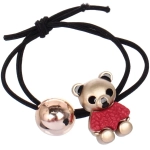 Резинка для волос 1шт «Кокетка - Aks Bambina», мишки, микс 2 цвета, d-5см