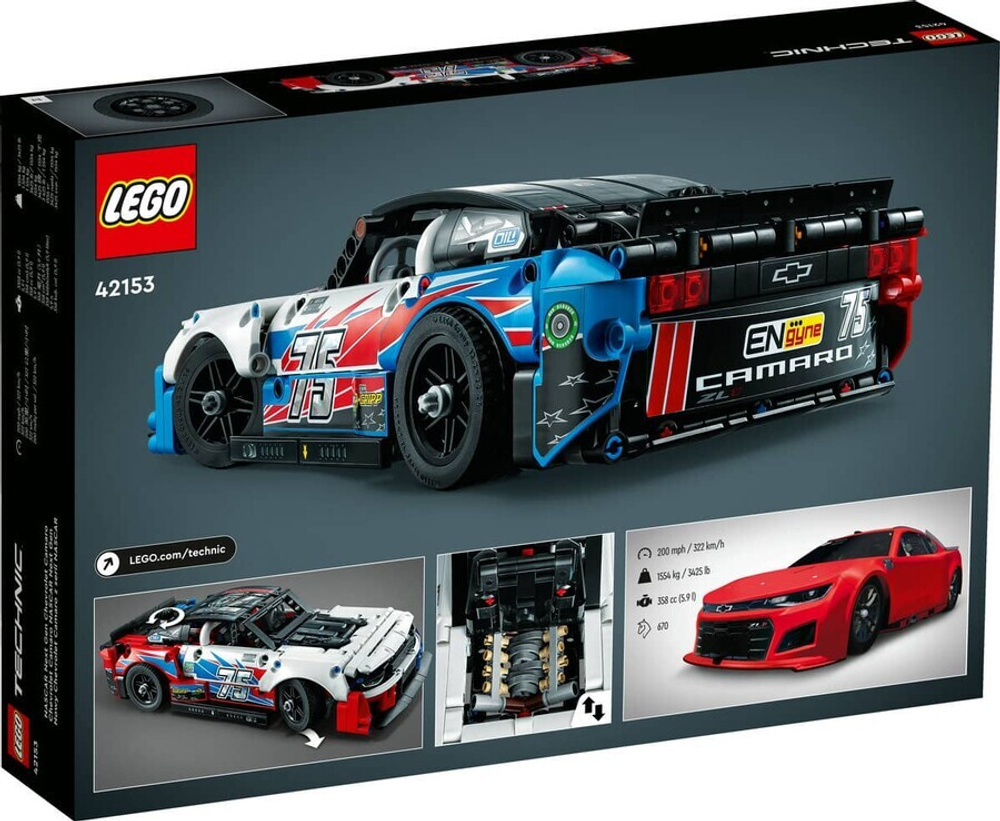Конструктор LEGO Technic 42153 NASCAR Chevrolet Camaro ZL1 нового поколения