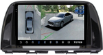 Магнитола для Mazda CX-5 2011-2017 (тип C) - Teyes CC3-2K-360 монитор 9.5" 2K QLED на Android 10, 6Гб+128Гб, CarPlay, 4G SIM-слот, 4 камеры в комплекте