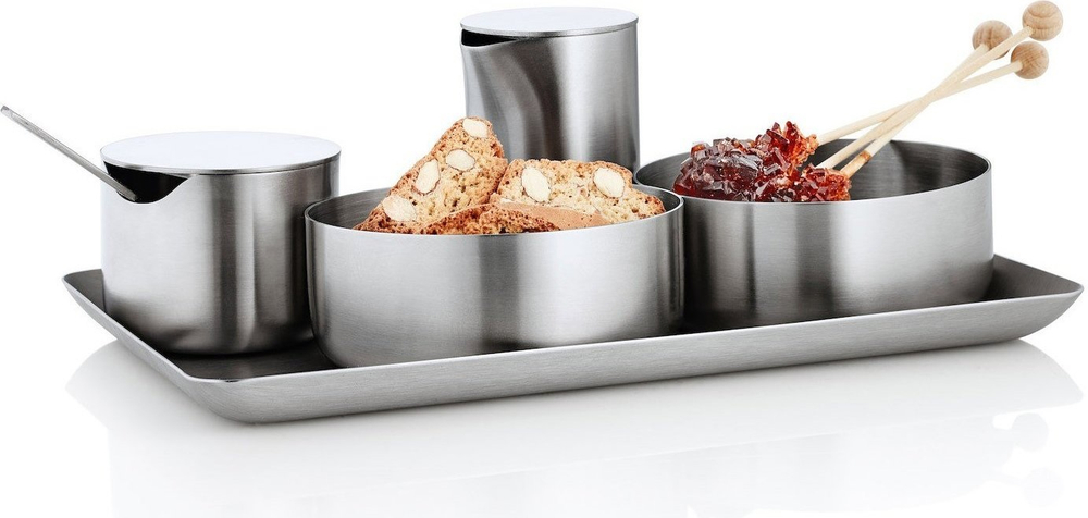 Blomus Сахарница Basic с крышкой из матовой стали B63621