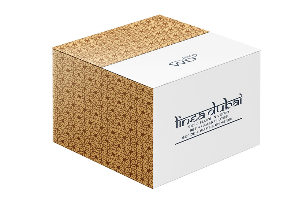 Набор бокалов для шампанского 4шт 150мл WD Lifestyle Dubai прозрачный