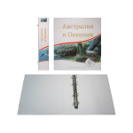 Альбом-папка - Optima «Австралия и Океания» (230*270*50) с кольцевым механизмом, без листов (картон)  (СОМС)