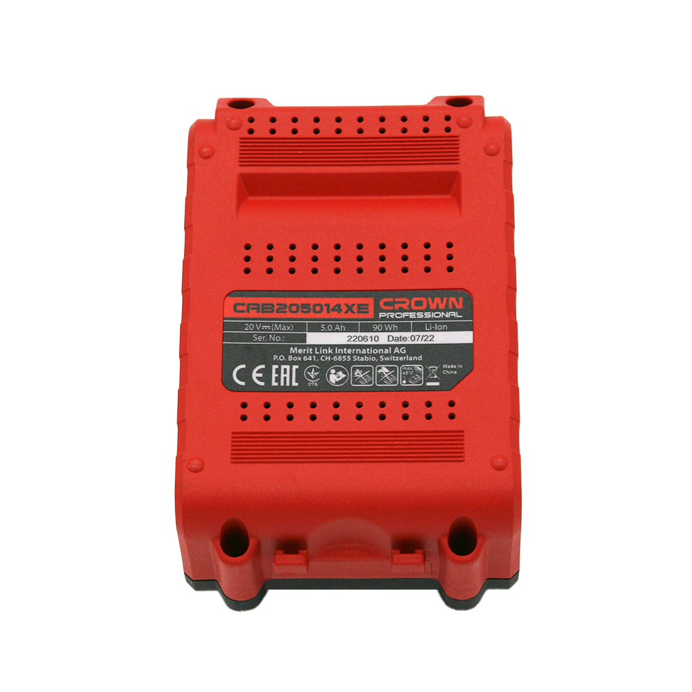 Аккумулятор CROWN CAB205014XE (20В, 5Ач, Li-Ion)