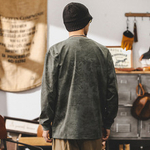 Футболка американского стиля с удлинёнными рукавами, выполнена в технике "варёного" окраса с принтом «IMPROVE»