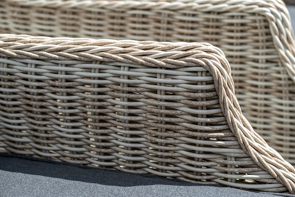 "Неаполь" обеденная группа плетеная из искусственного ротанга, цвет бежевый