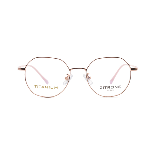 Оправа многогранник ZITRONE 11-108 с25 золотая с розовым