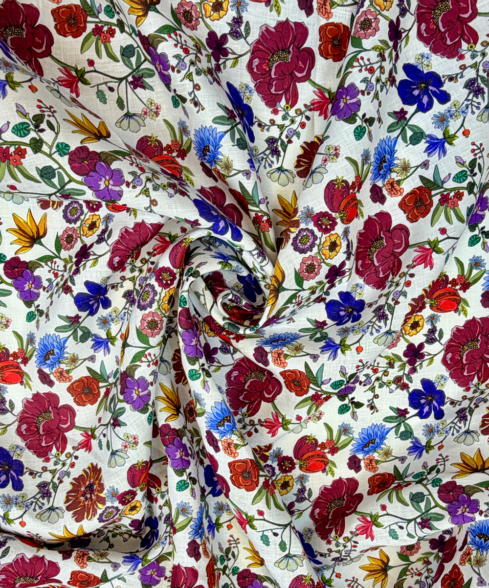 Ткань Лен 100% супер гладкий (Италия) ш-150см. 1 м