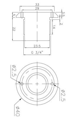 Пьезокнопка сенсорная G3/4"НР с кабелем 10м