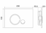 Клавиша смыва BelBagno Sfera BB015-SR-CHROME Хром глянцевый