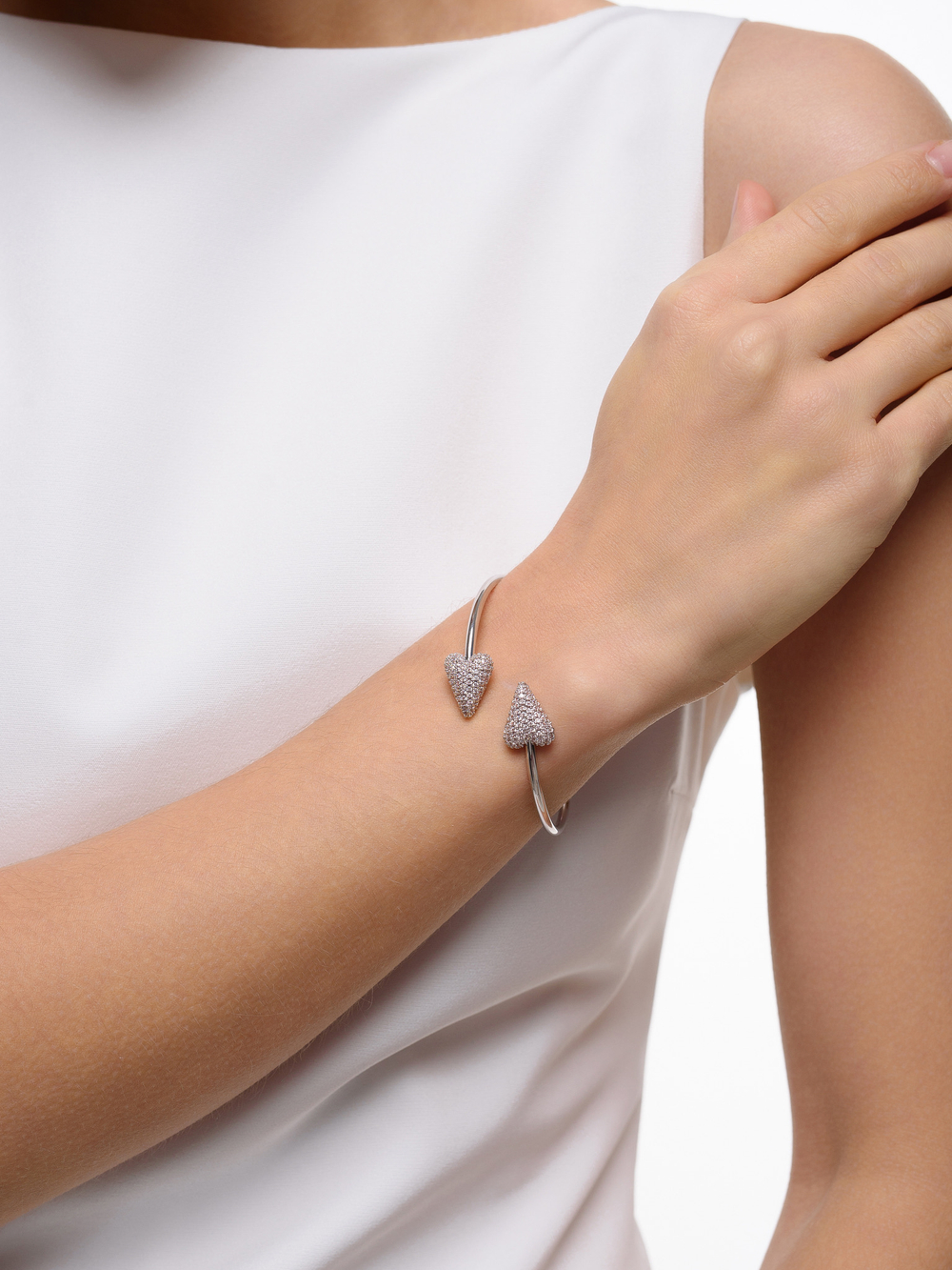 Браслет "Double Elongate Mini Shine" Silver