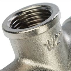 Тройник STOUT никелированный ВВ 1/2