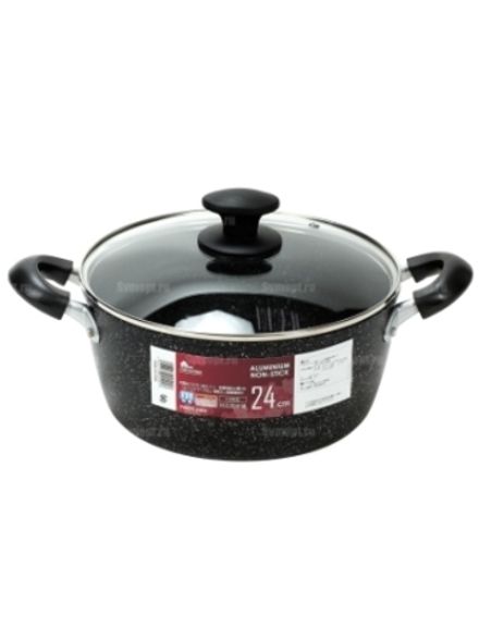 Кастрюля мрамор SARA YWDT-2404   24 cm