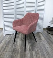 Стул-кресло BRANDY WZ2042-11 брусничный/ черный каркас