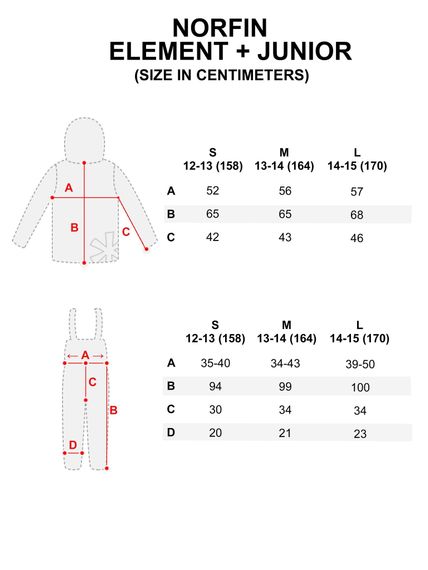 Костюм зимний Norfin ELEMENT + JUNIOR 14-15 (170)
