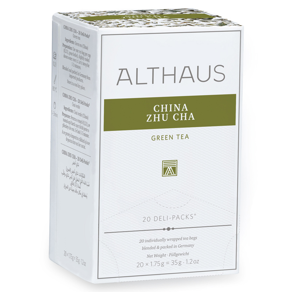 Althaus China Zhu Cha чай зеленый в пакетиках, 20 шт