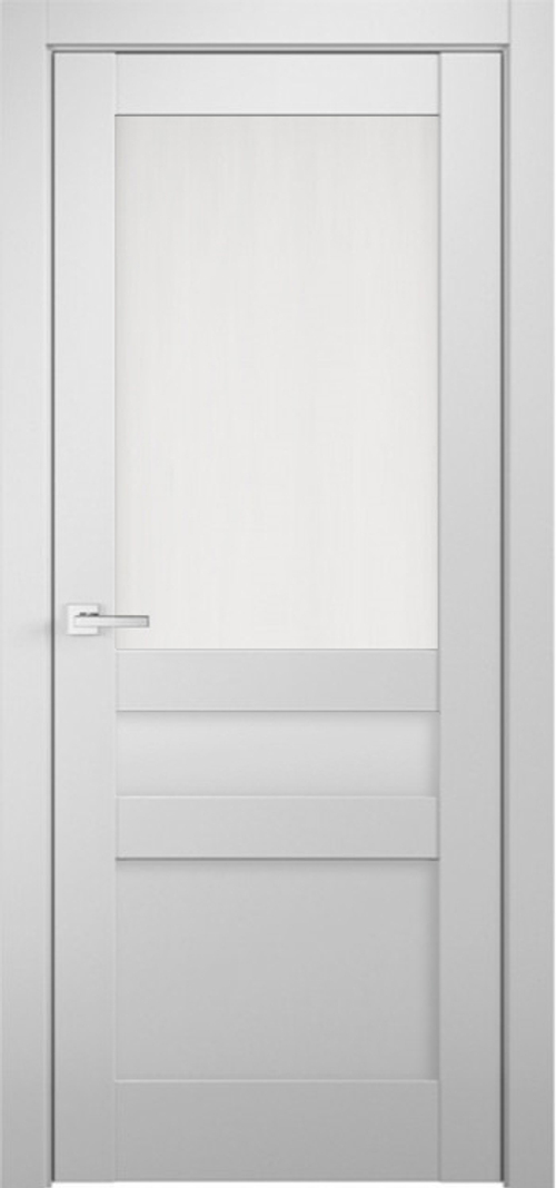 Межкомнатная дверь Вена глянец / Цвет Белый / Стекло "Сатинат" / Двери Верда