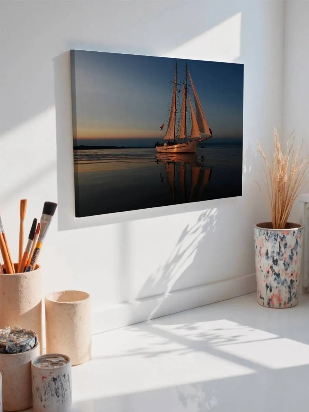 Картина на стену 40 X 50 Парусная лодка