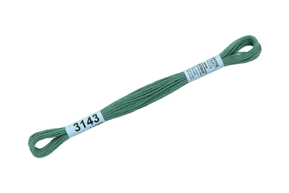 Мулине "Gamma", 100% хлопок , 8 м, №3143