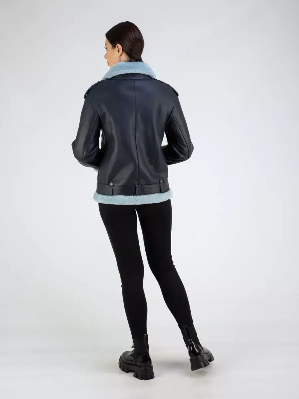 Дубленка авиатор натуральная зимняя