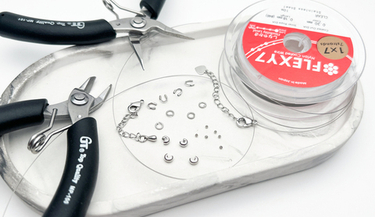 Классическая закрепка ювелирного тросика