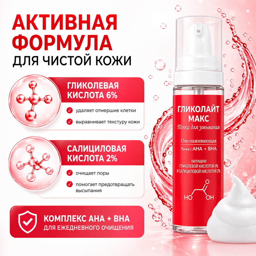 ГЛИКОЛАЙТ МАКС көбігі 200 мл