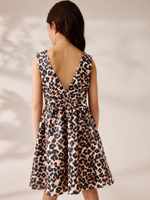 Платье для девочки Next F37-952, Коричневый, Черный