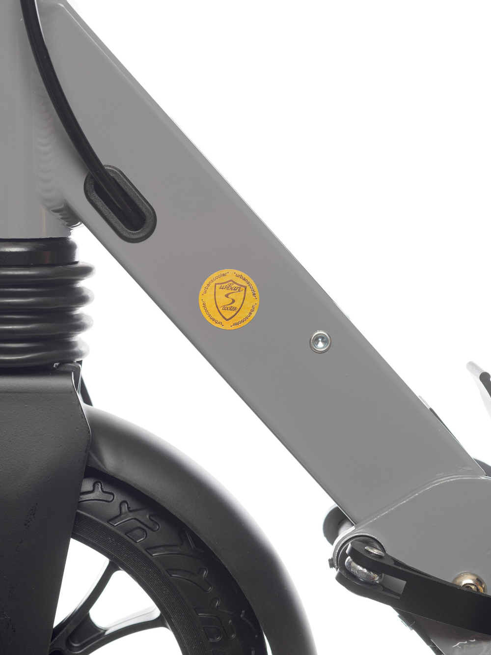 Самокат Urban Scooter Disc Cool Grey Pro, (2024), с дисковым тормозом, складной, городской, двухколесный