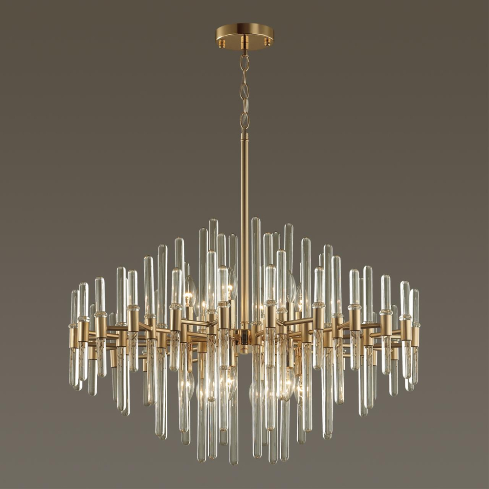 4988/12 HALL ODL22 641 золотой/стекло Люстра E14 12*40W STIKA