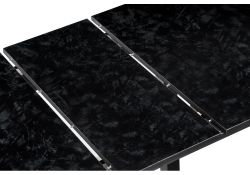 Стол Гюрен лофт 110(139)х70х74 черный / черный